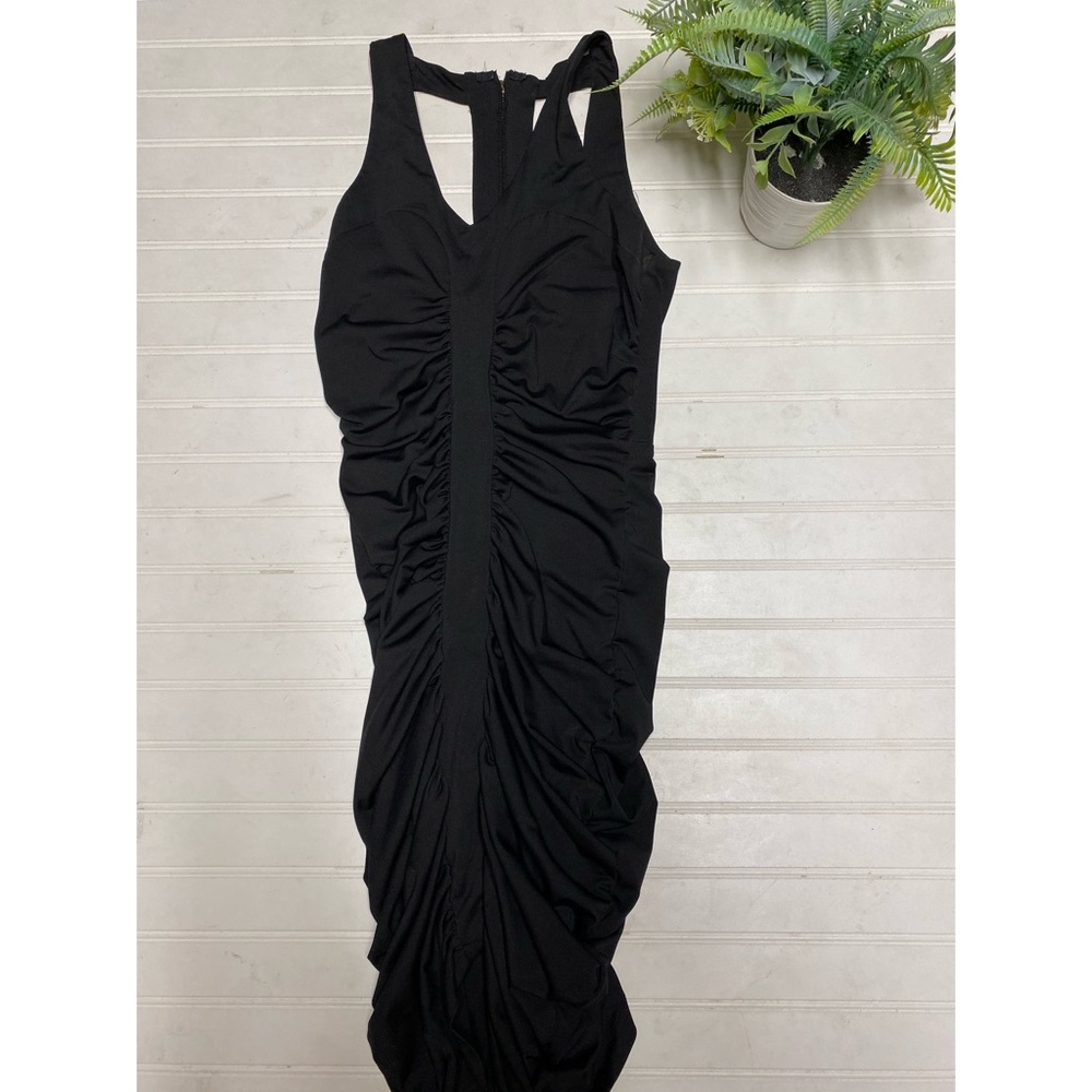 Sugar & Spice Black Zippered Back Bodycon Dress